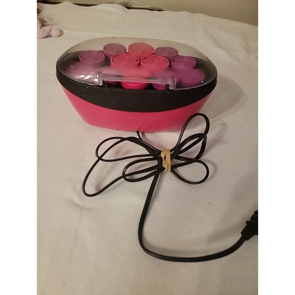 Remington Ionic Hot Rollers Velvet Hair Setter Curlers‎ H-5600 3 Sizes Pageant